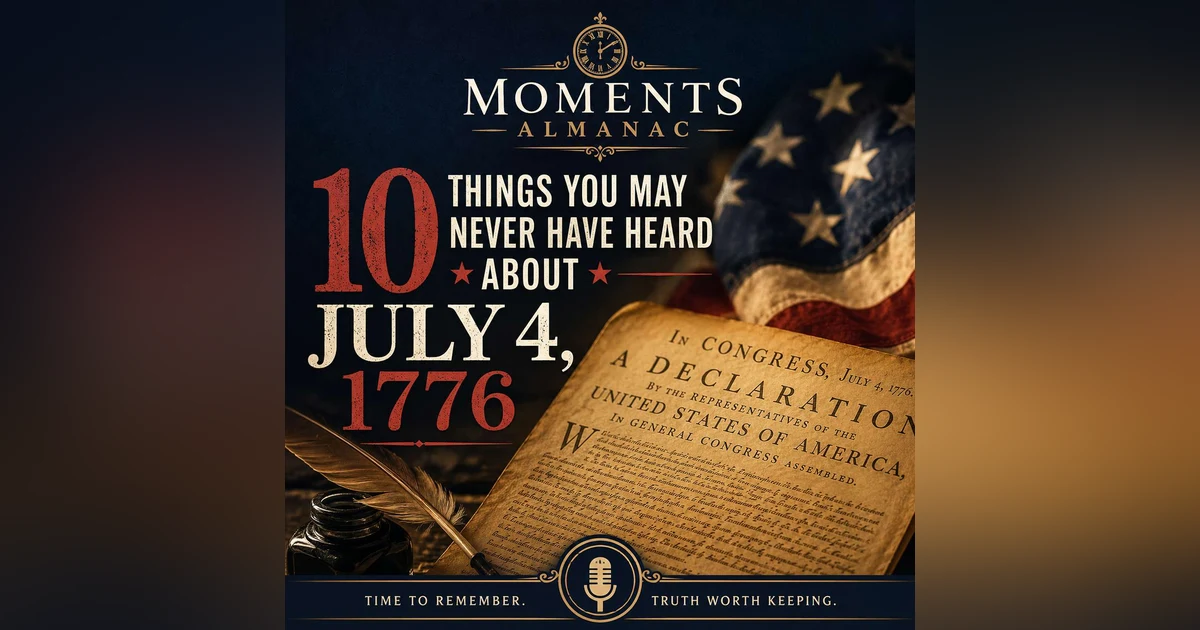 July 4, 2026 | Moments Almanac | Sign