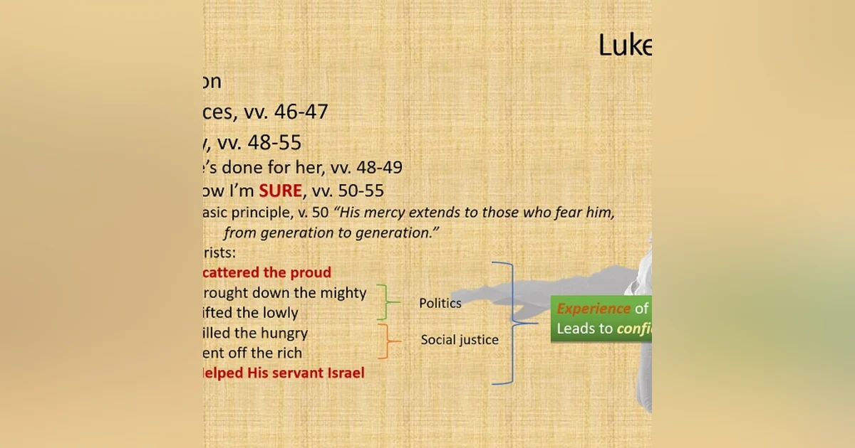 The second song of Christmas Luke 1 vv 46-55 - Substance to our singing