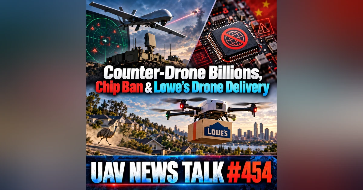 Army’s $7 Billion Counter-Drone Push, DJI Chip Ban & Lowe’s Drone Delivery