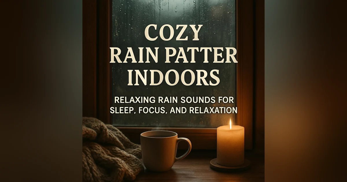 Cozy Rain Patter Indoors | Relaxing Rain Sounds for Sleep, Focus, and Relaxation