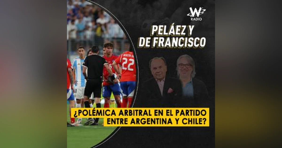 ¿Polémica arbitral en el partido entre Argentina y Chile?