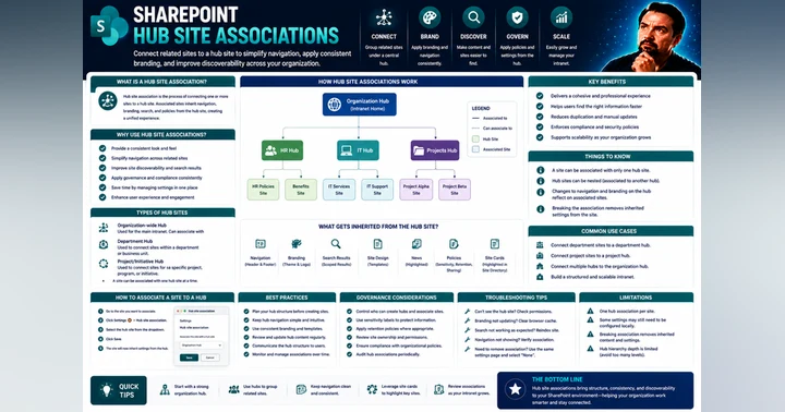 image for Understanding Hub Site Associations in SharePoint