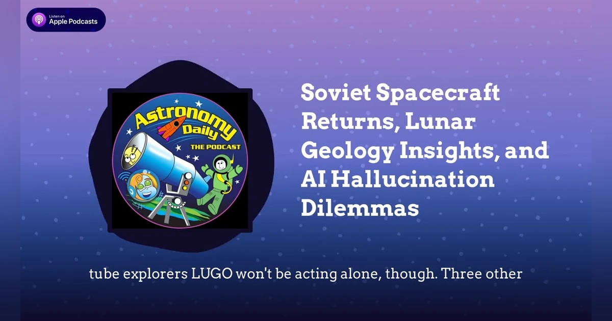 Soviet Spacecraft Returns, Lunar Geology Insights, and AI Hallucination Dilemmas