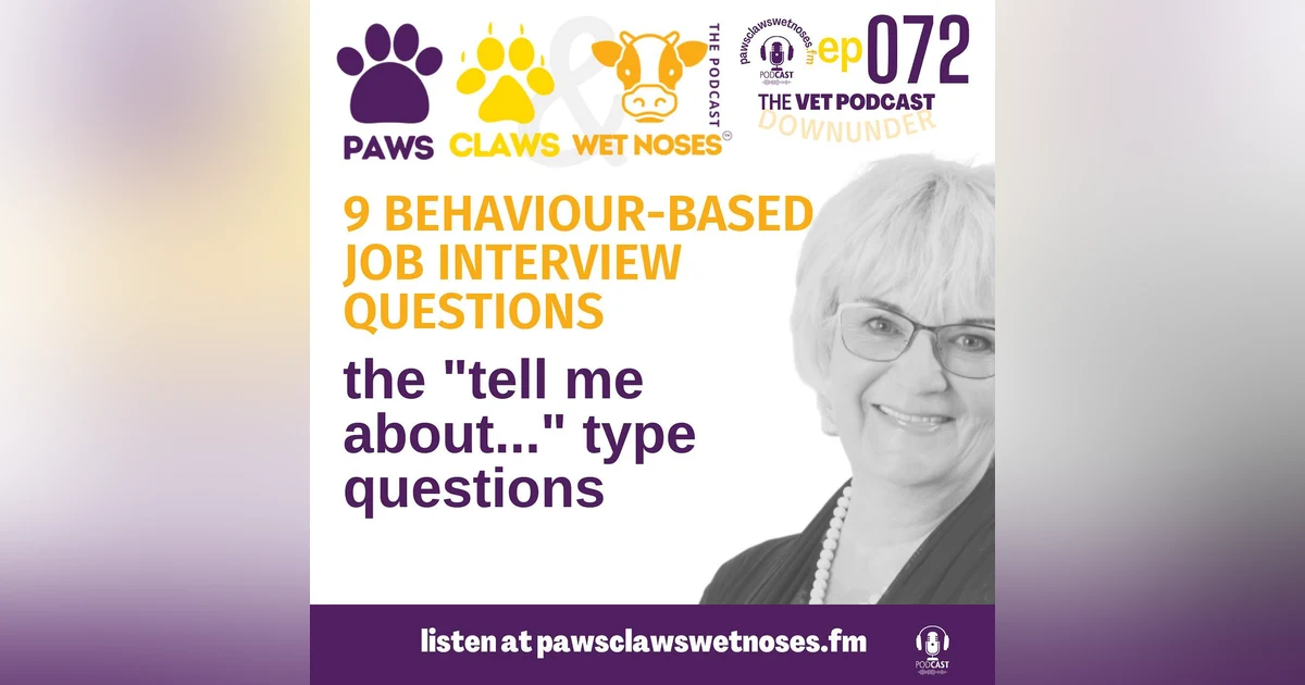 9 behaviour based job interview questions for veterinary professionals
