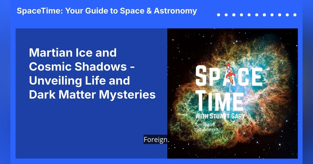 Martian Ice and Cosmic Shadows - Unveiling Life and Dark Matter Mysteries