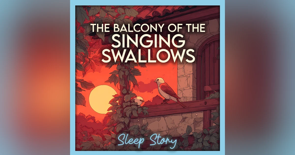 Sleep Story for Adults: The Balcony Where Swallows Sing at Sunset | Cozy Bedtime Story for Grown Ups, Deep Sleep Meditation, Relaxation & Stress Relief