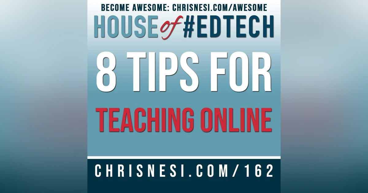 8 Tips for Teaching Online - HoET162