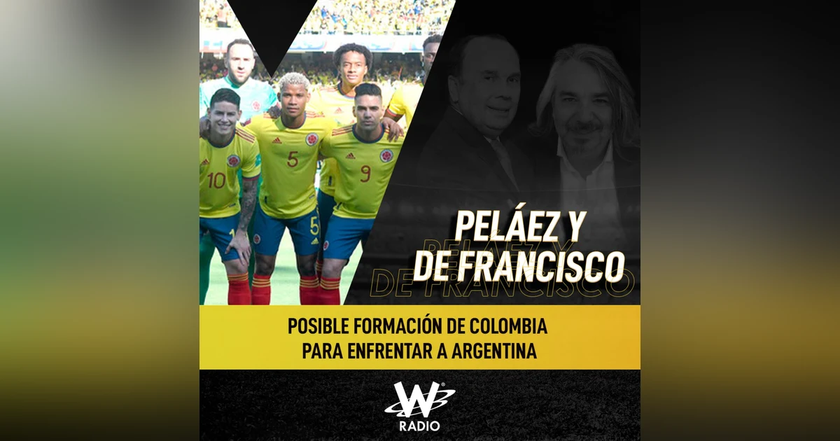 Posible formación de Colombia para enfrentar a Argentina