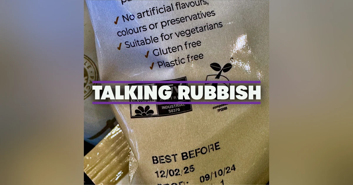 19. Breaking down compostable plastic