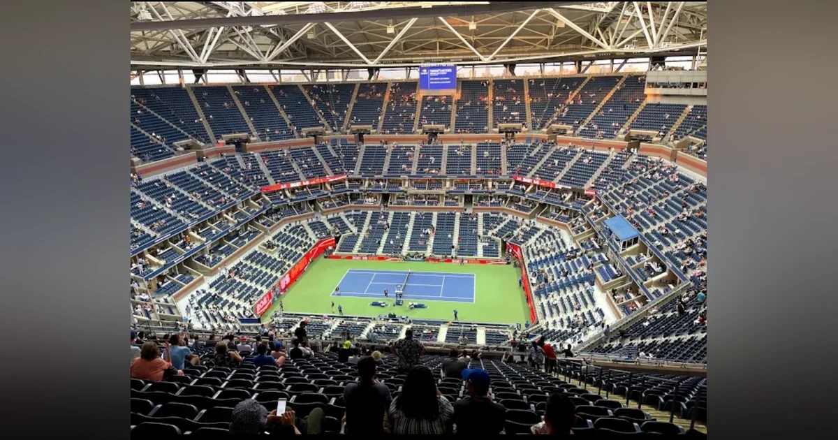 U.S. Open Arthur Ashe Kids Day on 8/27/ 2022 with my family.