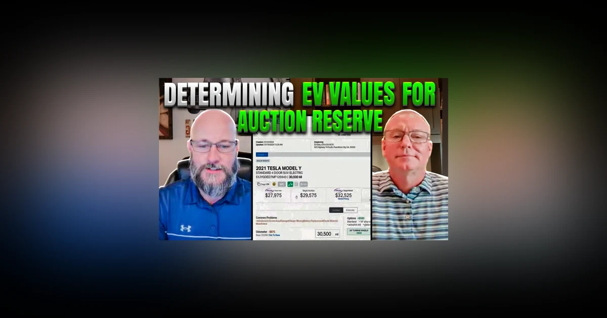 Determining EV Values for Auction Reserve - EV Bids Podcast Episode 2