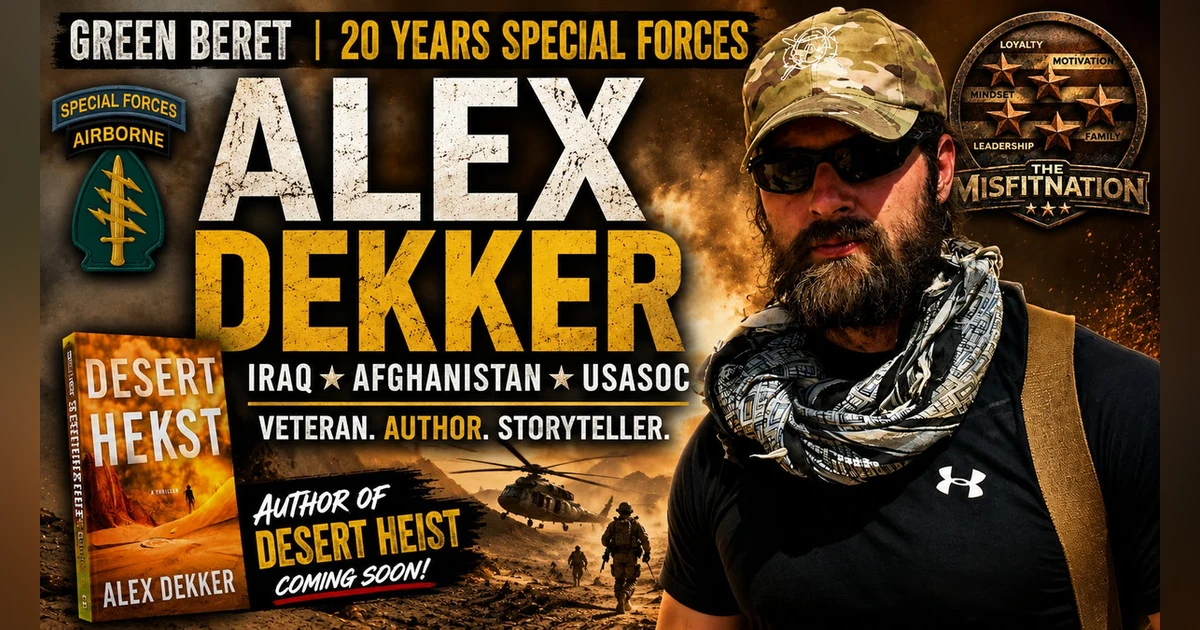 From Green Beret to Bestselling Author | Alex Dekker on Special Forces, Leadership & Desert Heist