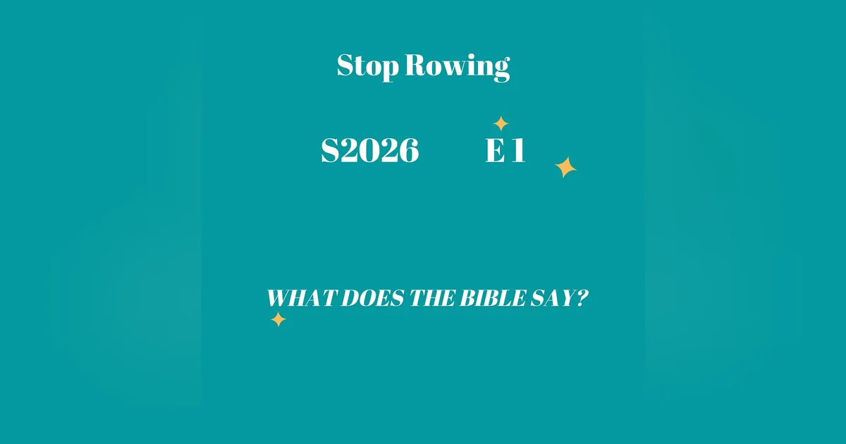 Stop Rowing; He’s Already Walking On Your Storm