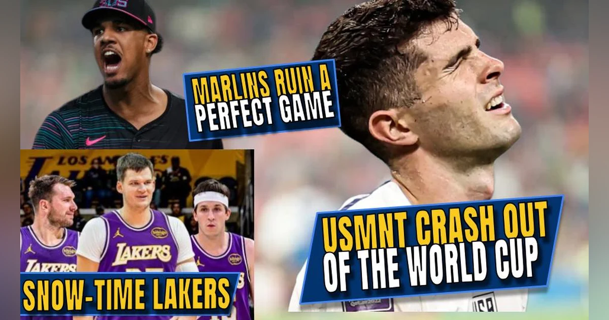 USMNT Crash Out of World Cup | Stephen A Smith vs. Lakers' White Big 3 | Marlins Ruin a Perfect Game