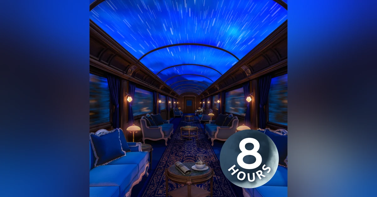 Train Sounds for Sleep & Relaxation | 8 Hour Luxury Train Ride