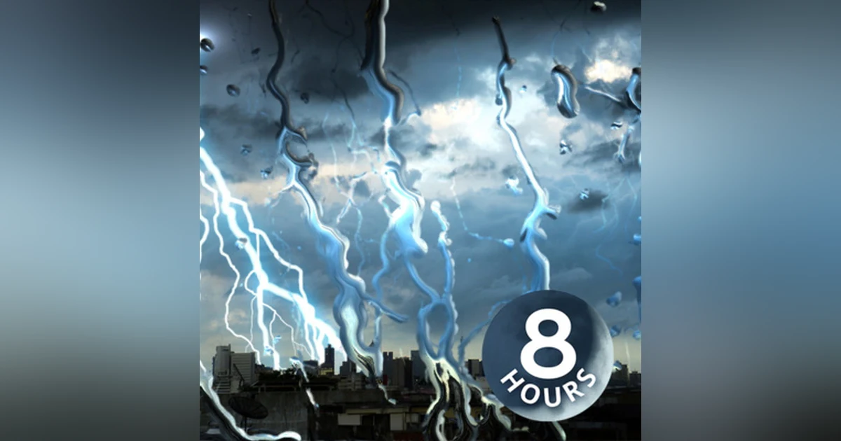 Thunderbolt & Lightning, Very Very (Soothing) 8 Hours | Rain and Thunder Sounds for Sleeping | White Noise
