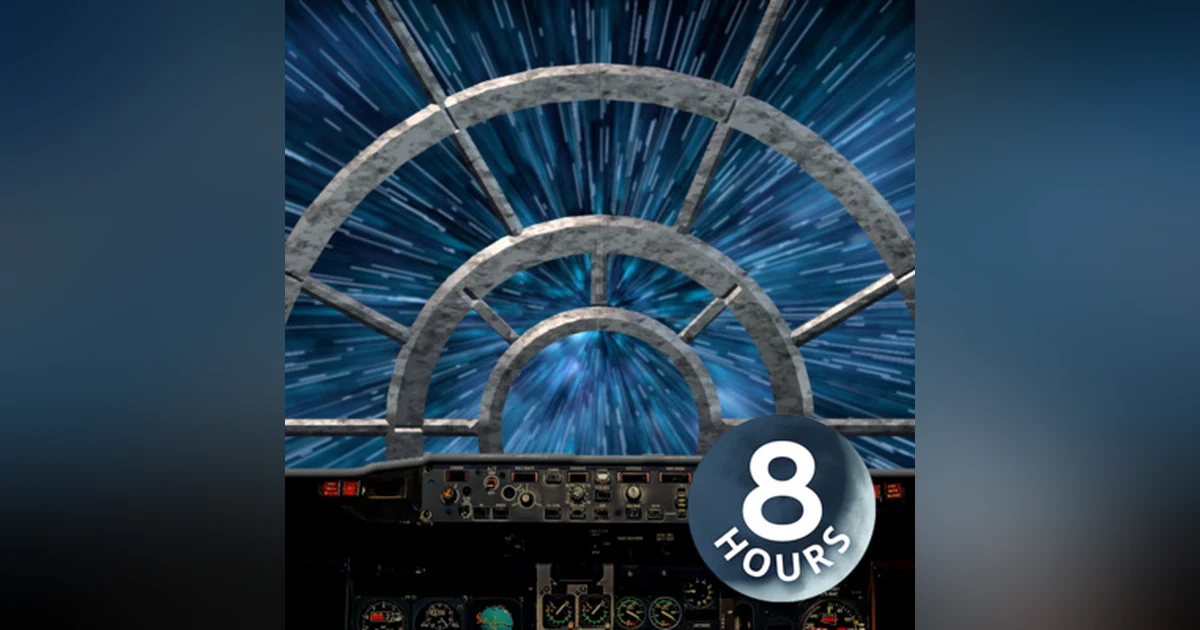 Starship Hyperdrive White Noise 8 Hours | Rumbling Engine Sleep Sound