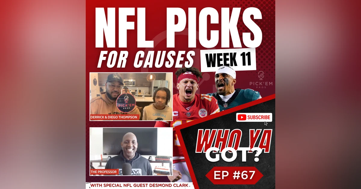 NFL Week 11 PICKS FOR CAUSES - All 14 Games including Eagles vs Chiefs