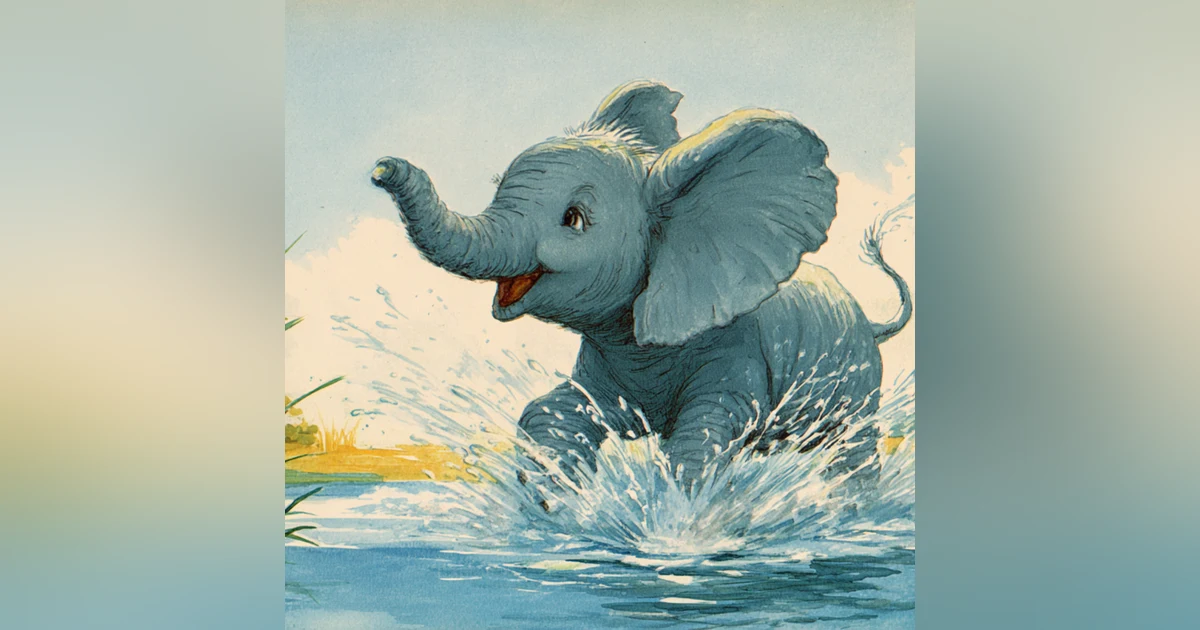 The Baby Elephant and the Moving River | 小象和流动的河流 | Bilingual Story (English + Chinese) 英中雙語