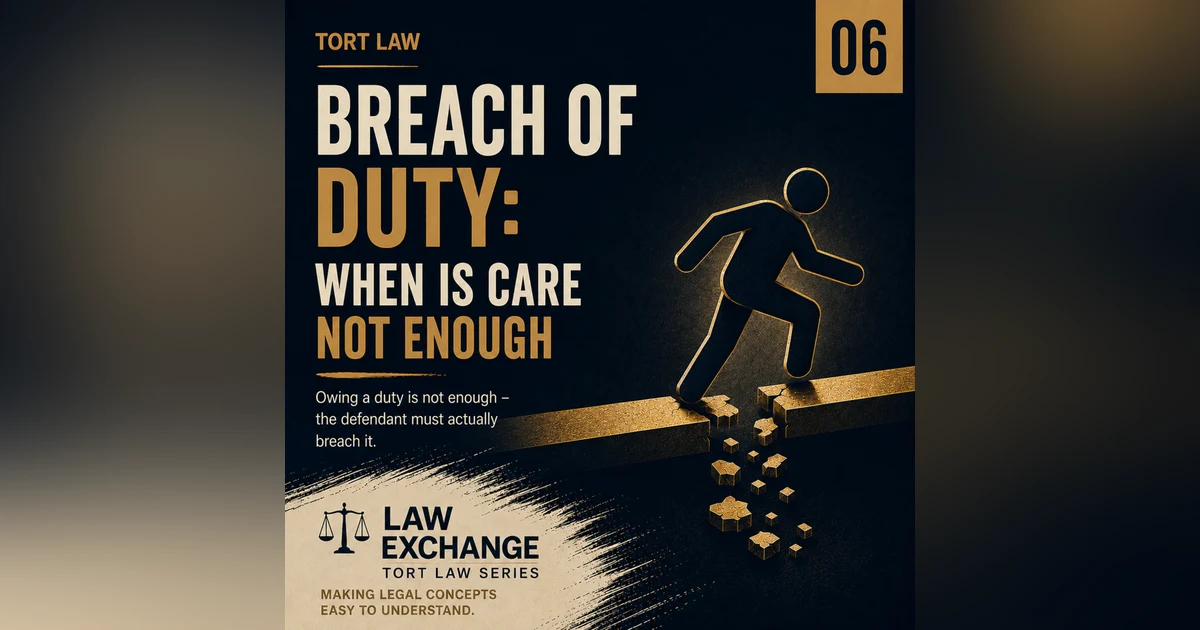 Tort Law 06 - When Care Isn't Enough.