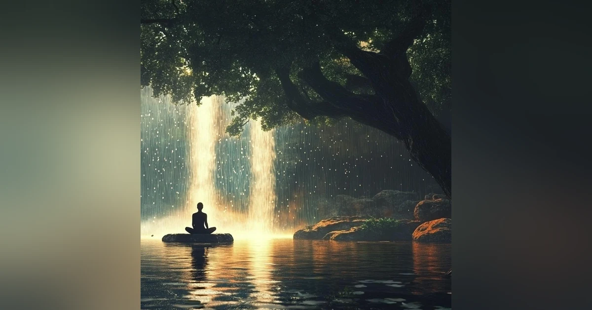 💤 8 Hour Deep Binaural Meditation | 3Hz Delta Wave Binaural Beats, Ambient Music, Rain for Healing Sleep 😴