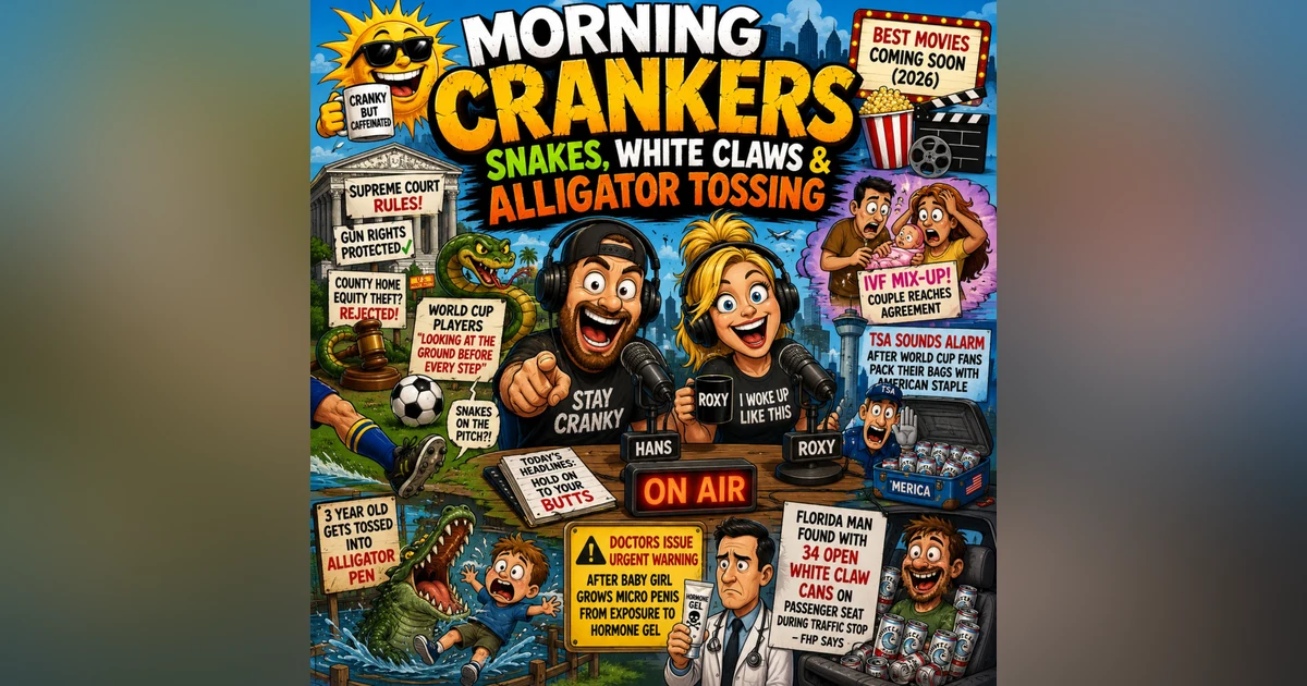 Morning Crankers: Snakes, White Claws & Alligator Tossing