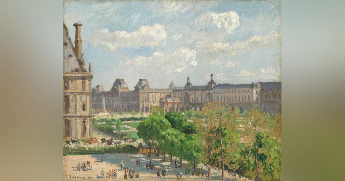 Place du Carrousel by Camille Pissarro