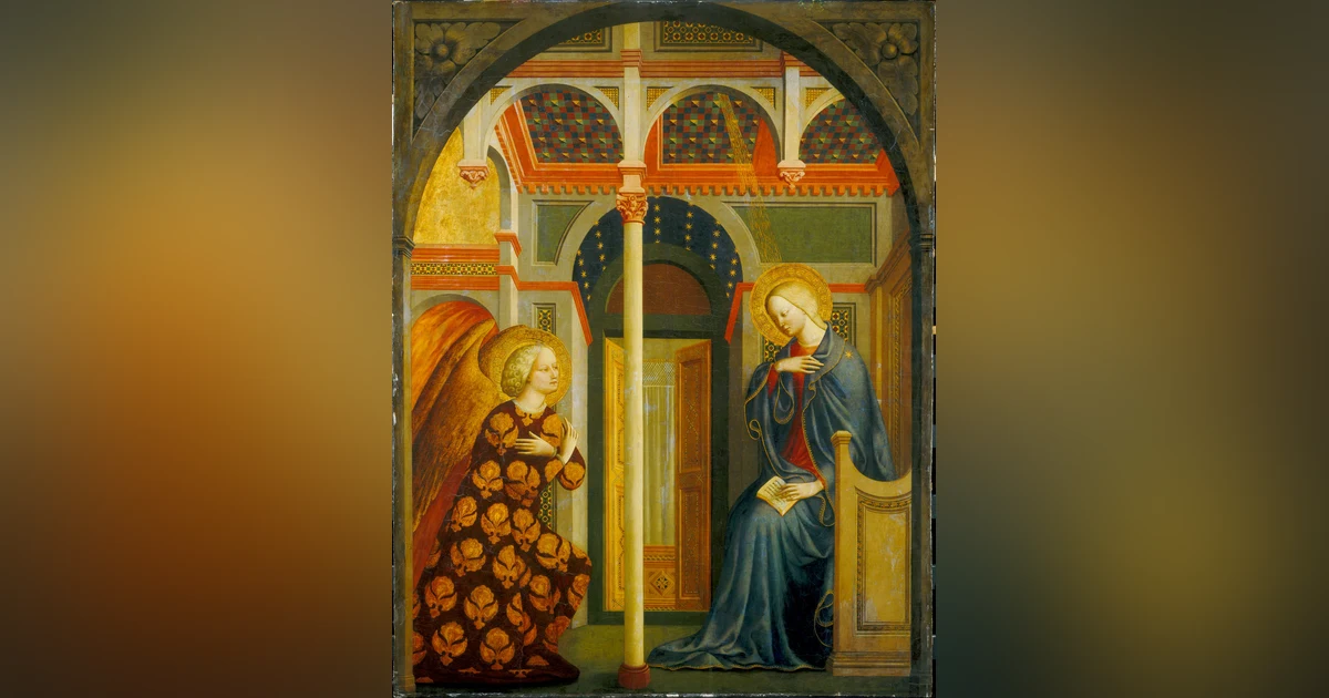 The Annunciation by Masolino da Panicale