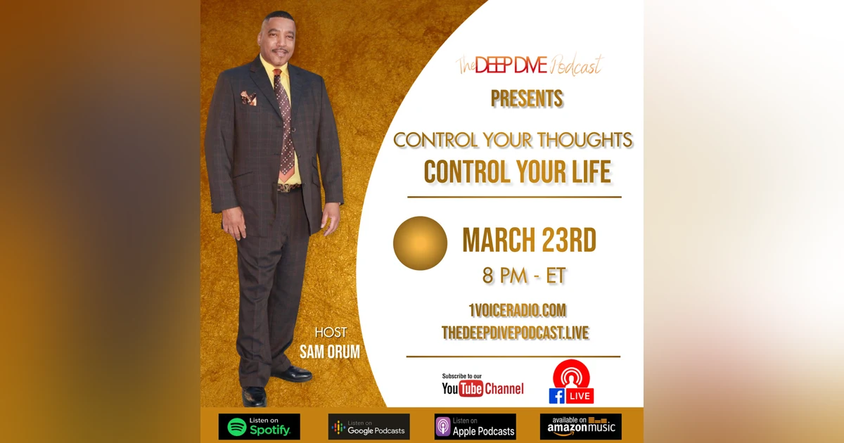 Control your thoughts...Control your life!