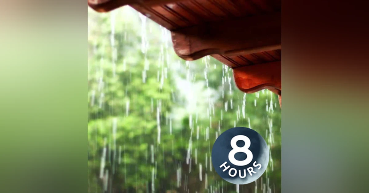 Rain on a Tin Roof 8 hours | Rainstorm White Noise for Sleep, Studying or Relaxation