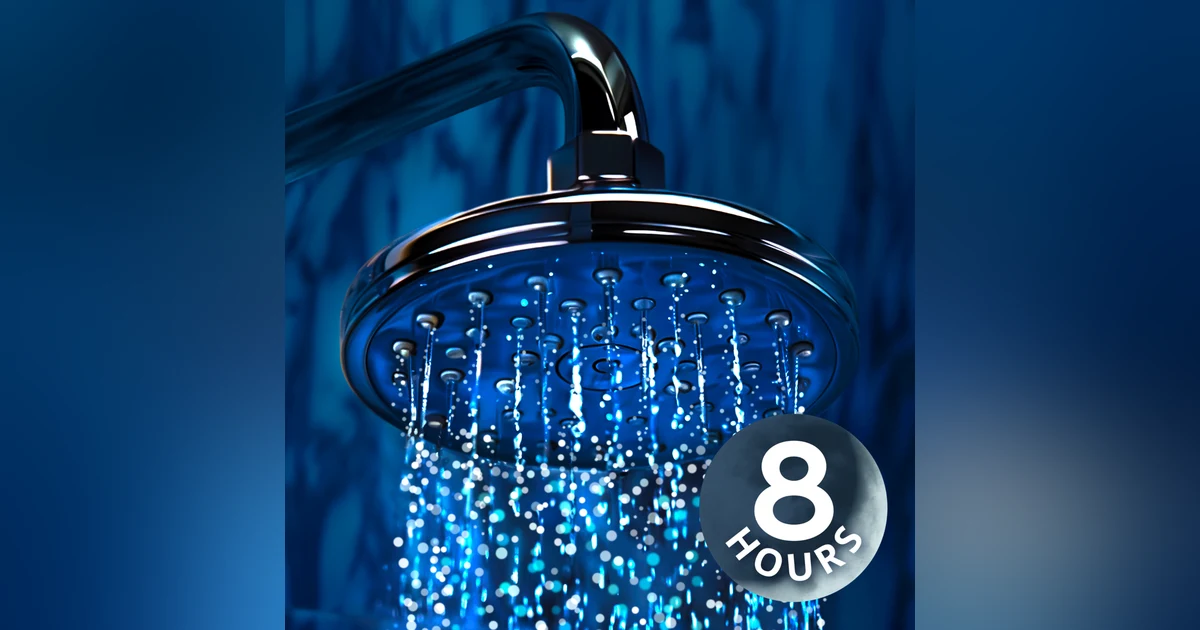 White Noise Shower Sounds | Calm & Relaxing Ambience 8 Hours
