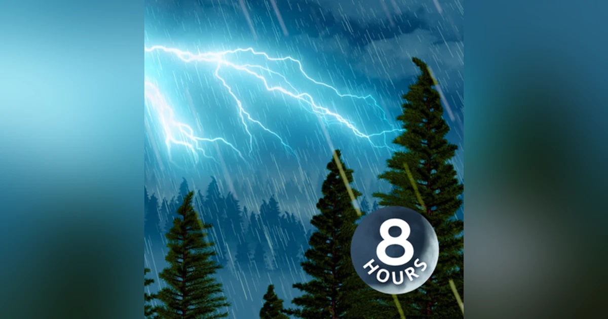 Thunderstorm Sleep Sounds + Rain White Noise I 8 Hours Rainstorm Ambience