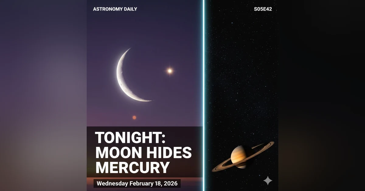 Moon Hides Mercury Tonight, Artemis II Tests Tomorrow, Saturn Ring Origin Revealed