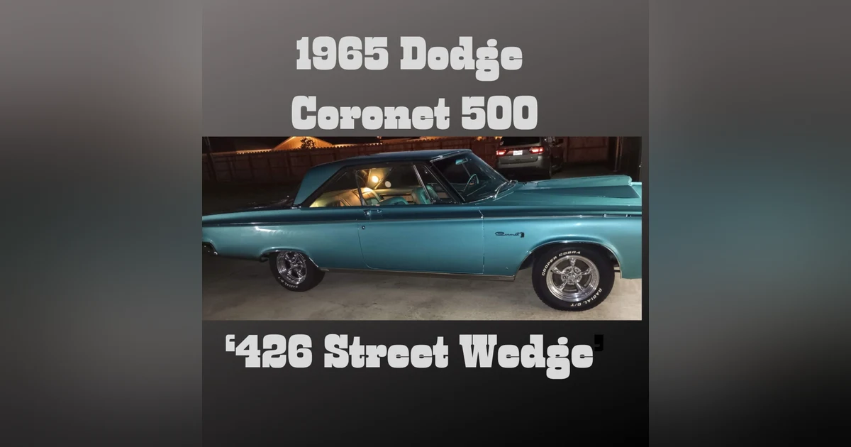 Riding through History with 'Mr. Norm' Krause and the 1965 Dodge Coronet