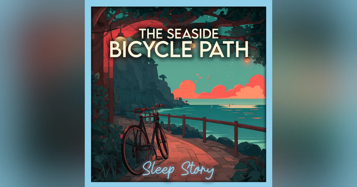 Sleep Story for Adults | A Seaside Bicycle Path at Night — Cozy Bedtime Story with Ocean Sounds, Gentle ASMR, and Deep Sleep Relaxation