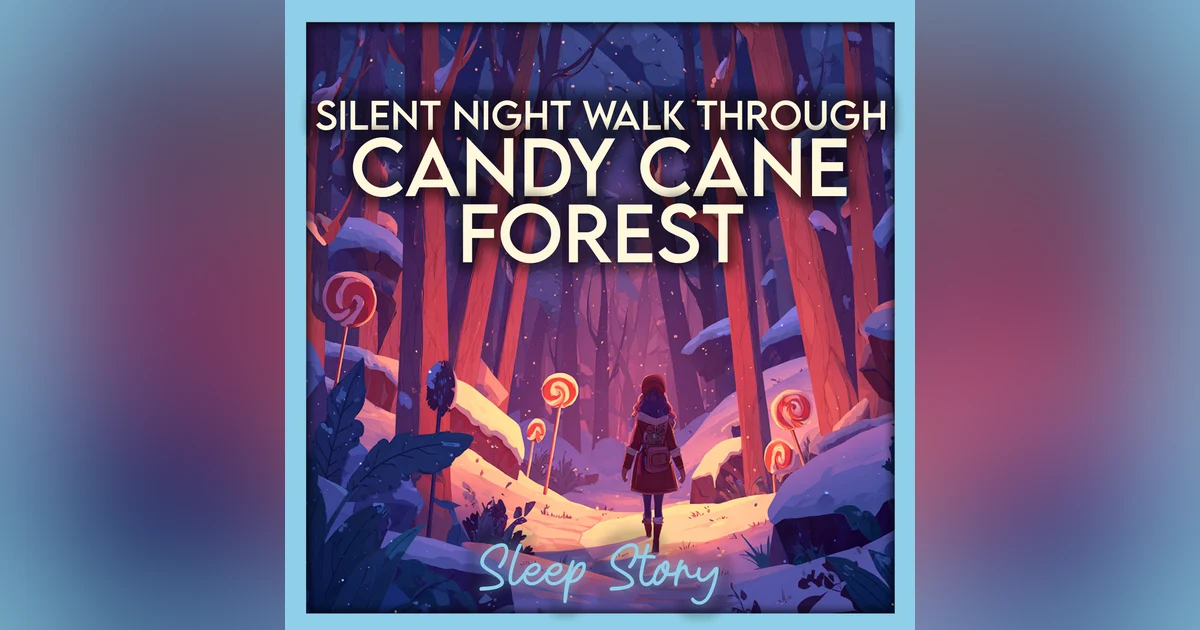 A Silent Night Stroll Through the Candy Cane Forest ❄️🍬 | Cozy Winter Sleep Story for Adults ASMR