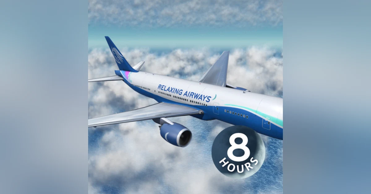 Airplane Sleep Sounds White Noise 8 Hours | Jetliner Plane Flight for Sleeping, Relaxation