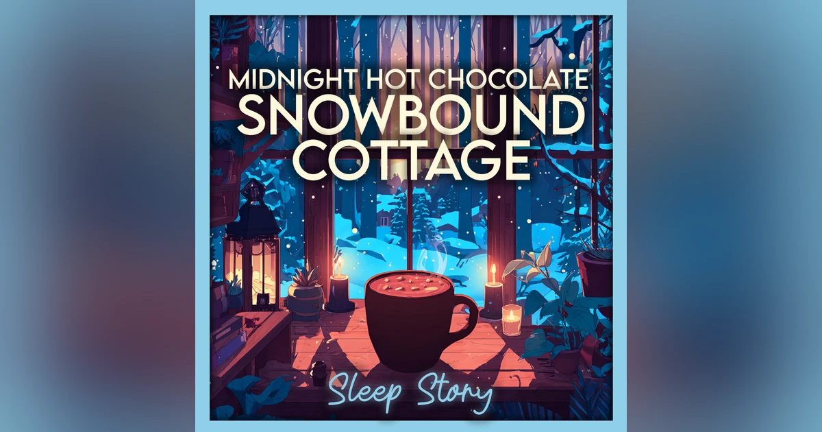 Midnight Hot Chocolate in a Snowy Cottage | Cozy Winter Sleep Story for Grown Ups (Deep Sleep)