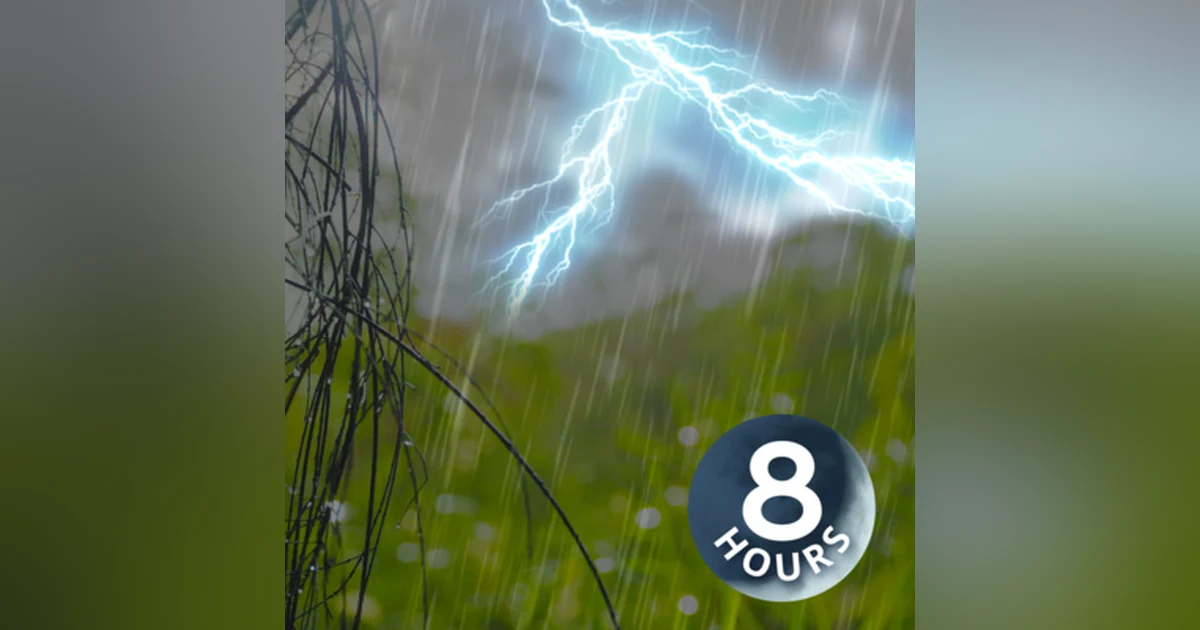 A relaxing storm for your sleeping pleasure 8 Hours I feat. Rain Sounds & Rumbling Thunder