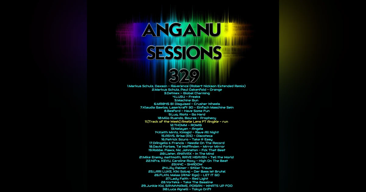 ANGANU SESSION #329 Track of the Week - Amelie Lens FT Angele - run