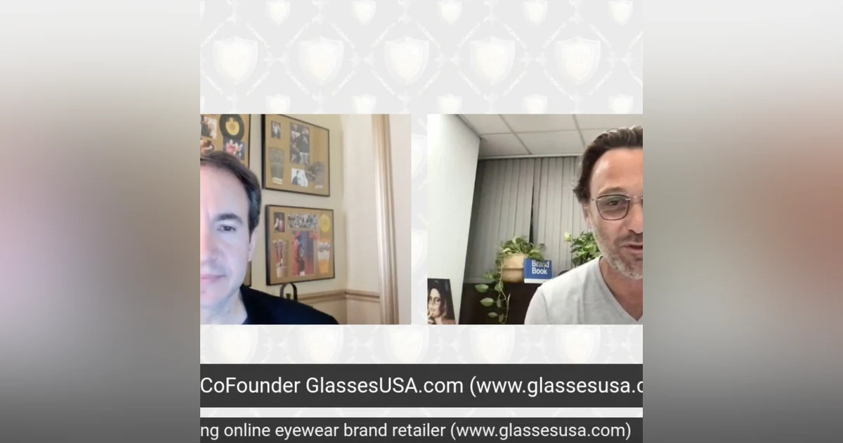 Eldad Rothman, CEO Glasses USA, Americas leading online eyewear brand retailer
