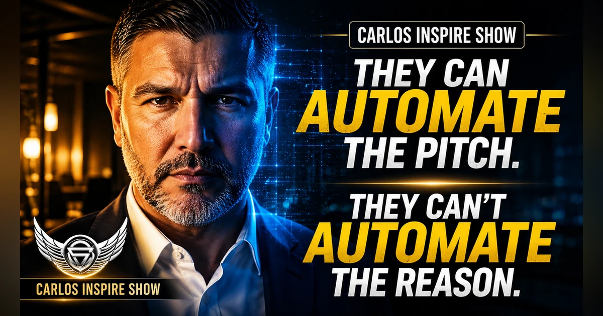 They Can Automate the Pitch. They Can't Automate the Reason. $