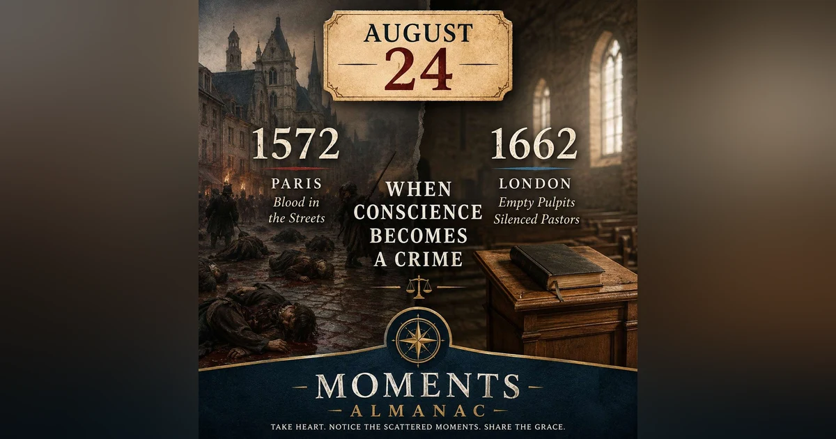 August 24 | Moments Almanac | Commentaries