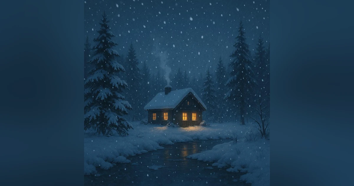 Peaceful Icy Snowfall | Relaxing Winter Ambience for Sleep, Study, and Relaxation