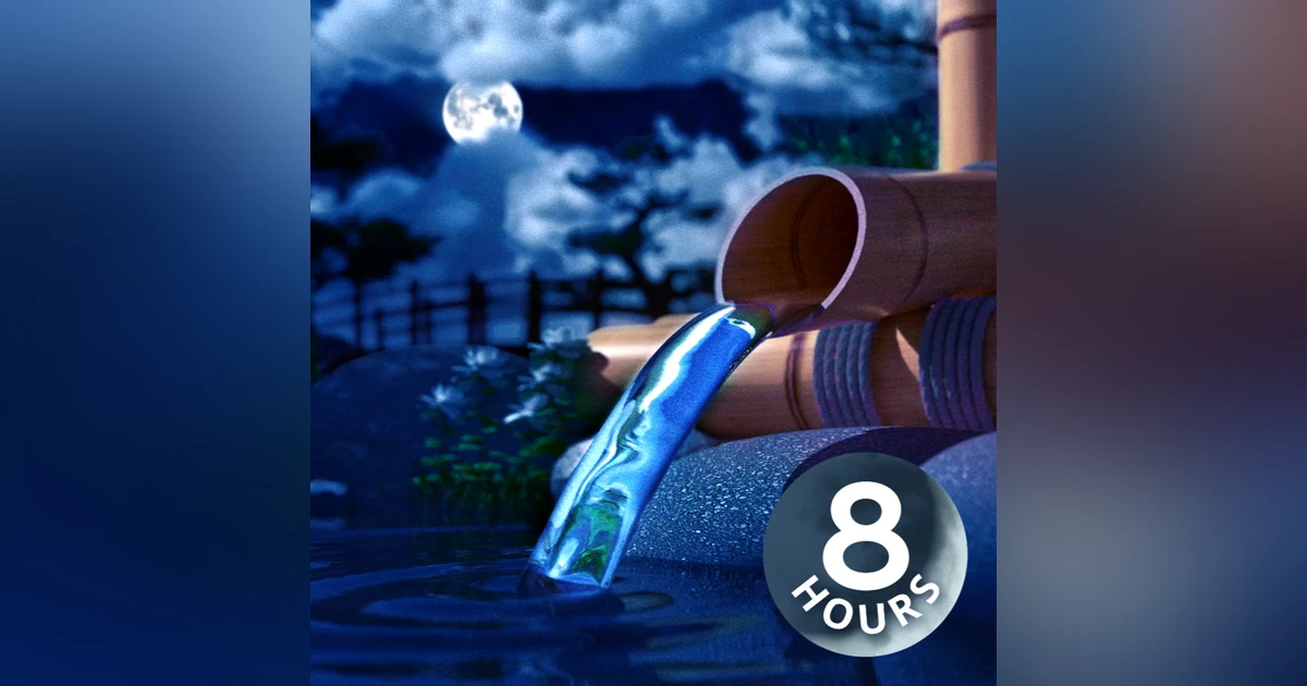 Bamboo Water Fountain for Relaxation 8 Hours | Relaxing White Noise