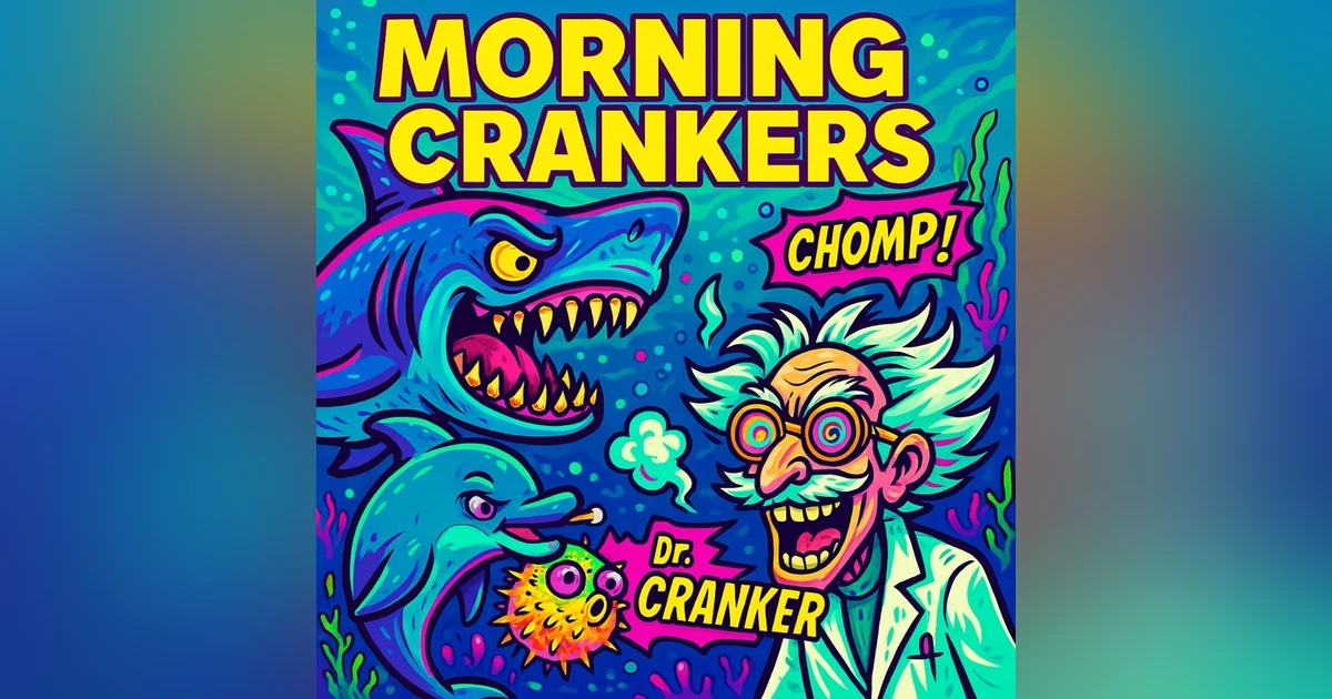"Morning Crankers: Shark Myths, Puffed-Up Dolphins, and Dr. Cranker’s Debut!"