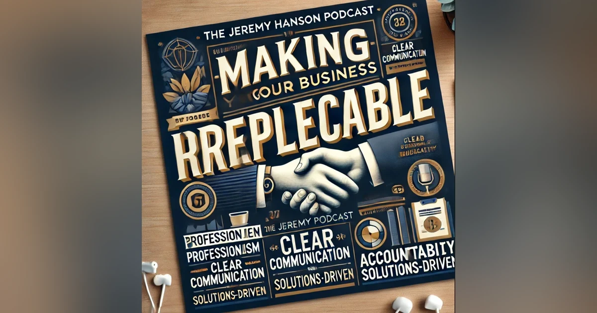 How to Make Your Business Irreplaceable: Professionalism, Accountability & Clear Communication | The Jeremy Hanson Podcast