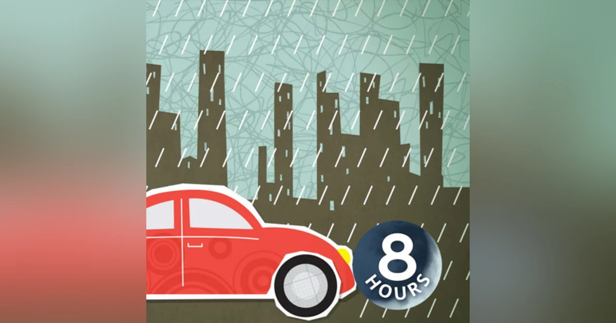 Rain Sounds on Car 8 Hours | White Noise for Sleep