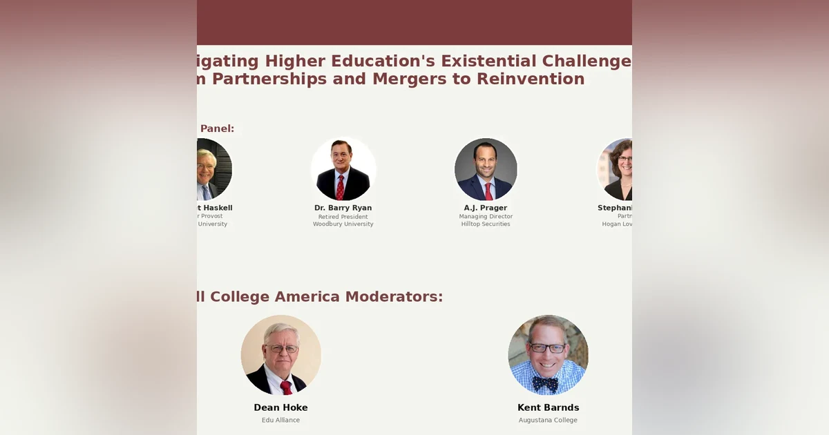 Small College America Webinar Navigating Higher Education's Existential Challenges