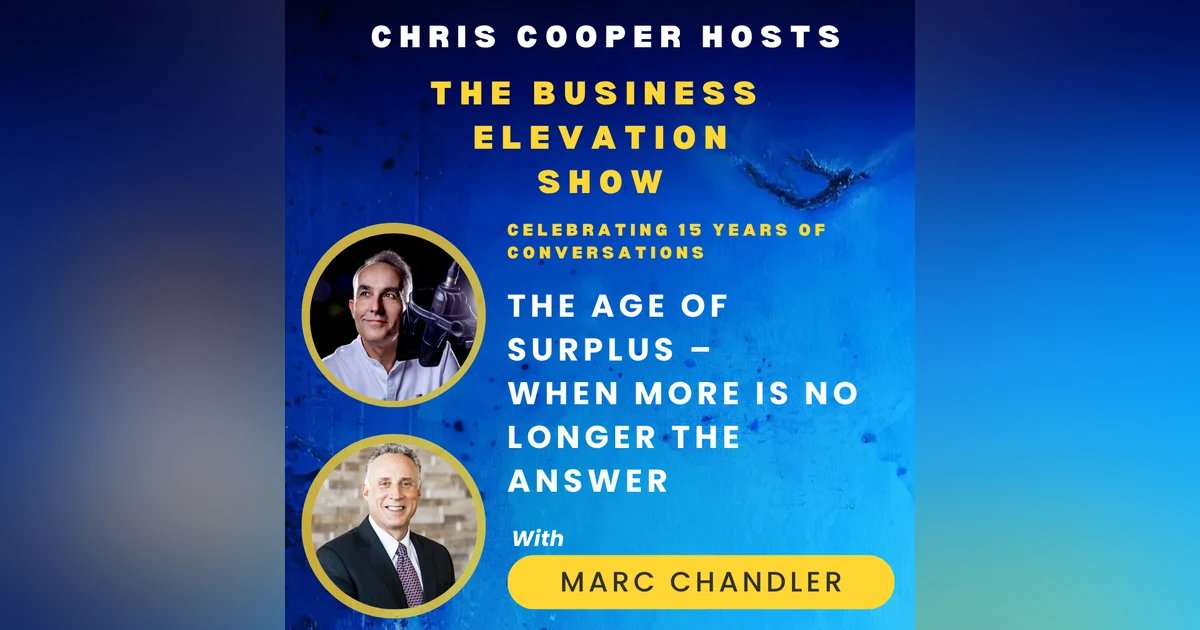 Marc Chandler: The Age of Surplus – When More Is No Longer the Answer